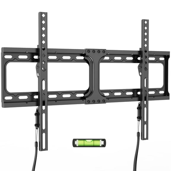 MountLiving Fixed TV Mount for 37-90 inch TVs, TV Wall Mount with Adjustable Pull Cords, Max VESA 600x400mm, Hold up to 132 lbs, Fits 16”/18”/24” Studs