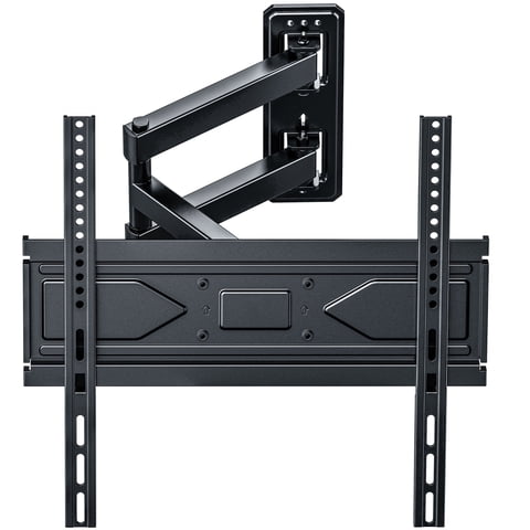 MountLiving Full Motion Single Stud TV Wall Mount for 26-65 inch TVs, Corner Articulating TV Mount Bracket with Swivel & Tilt, Max VESA 400x400mm, Holds up to 80 lbs