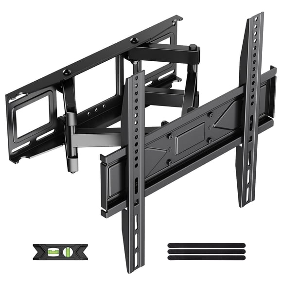 MountLiving Full Motion TV Wall Mount for 26-70" Screens, Articulating Bracket with Swivel,Tilt&Level, Max VESA 400x400mm, 99 lbs, Fits 12"/16" Studs