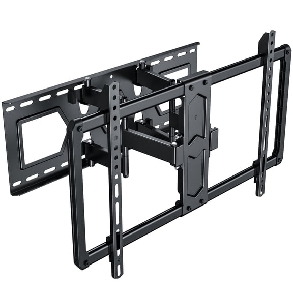 MountLiving Ultra-Slim Full Motion TV Wall Mount for 37-90" Screens, 90° Swivel & ±10° Tilt, Max VESA 600x400mm, up to 120 lbs