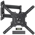 thumbnail image 1 of MountLiving Full Motion TV Wall Mount for 26-65 Inch Corner TV Mounts Up to 77 lbs, Max VESA 400x400mm, Wall Mount TV Bracket with Swivel, Tilting, Leveling Adjust & Extendable Arm UL Listed, 1 of 9