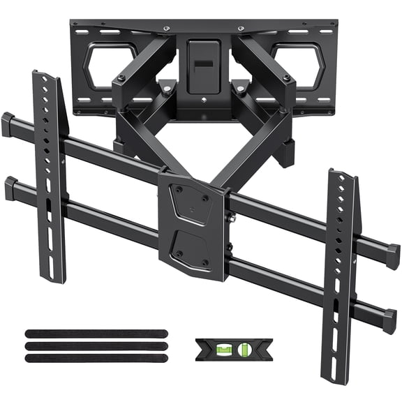 Full Motion TV Wall Mount for 42-92 Inch TVs Mounts Up to 132lbs, Fit 16" Wood Stud, Max VESA 600x400mm, Swivel and Tilt Articulating Wall Mount TV Bracket,Fit Most 55+ 65 70 75" TVs UL Listed