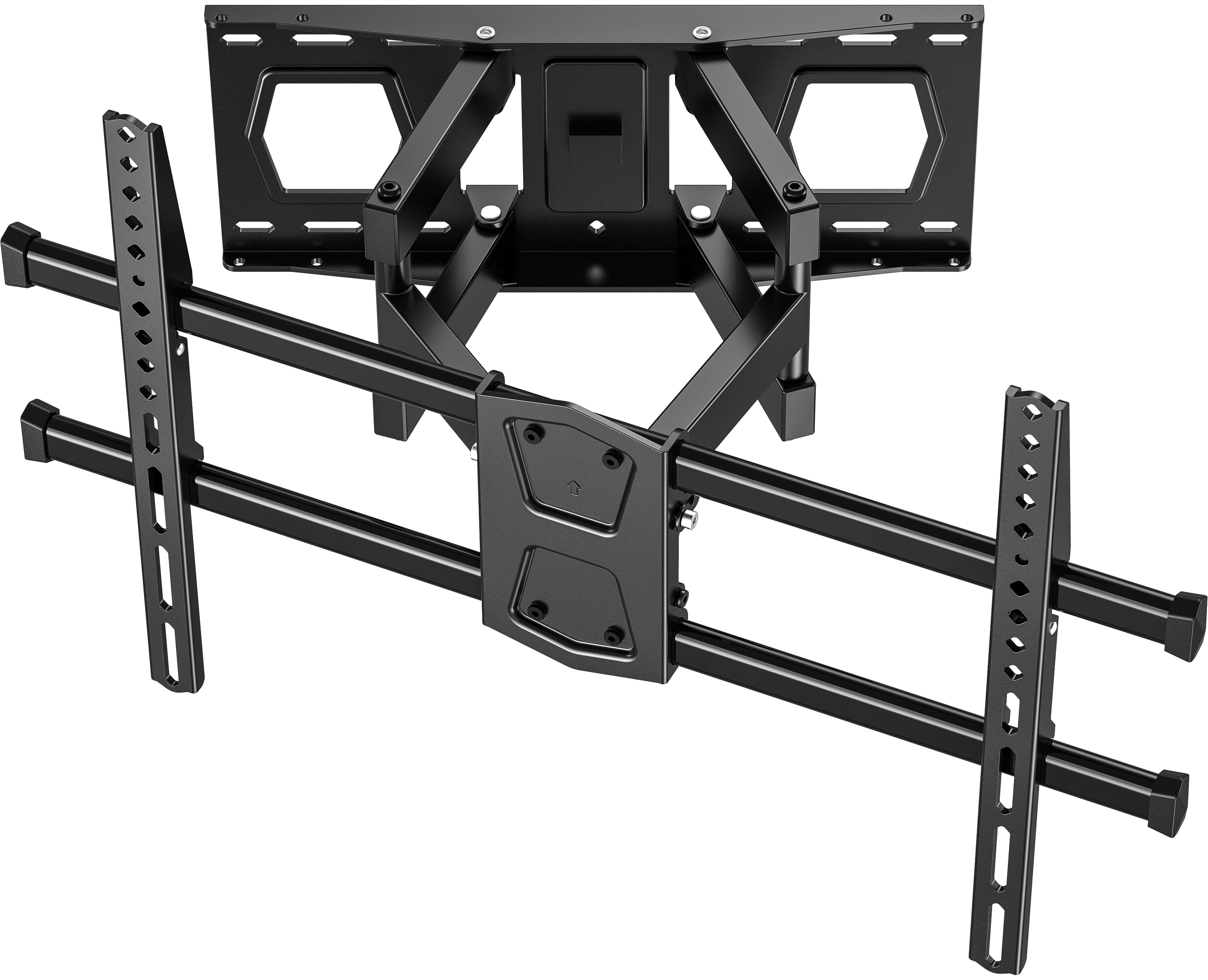 Full Motion TV Wall Mount for 42-92 Inch TVs Mounts Up to 132lbs, Fit 16" Wood Stud, Max VESA 600x400mm, Swivel and Tilt