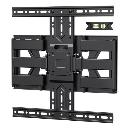 MountLiving Ultra Slim TV Wall Mount for 26-65" Screens, 1.3" Thin Profile, Swivel & Tilt, Max VESA 400x400mm, 99 lbs, Fits 16" Studs