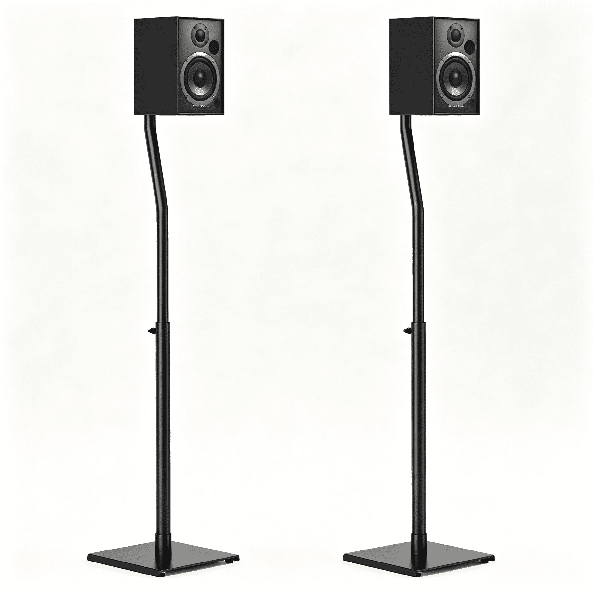 MountLiving Universal Speaker Stands, Height Adjustable Extend 30.7