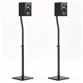 MountLiving Universal Speaker Stands, Height Adjustable Extend 30.7" to 39.7" for Satellite & Bookshelf Speakers,1 Pairup to 11 lbs Per Stand