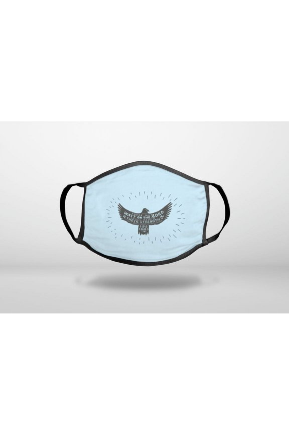 MountUp with Wings Like Eagles - 3-Ply Reusable Soft Cloth Face Covering, Unisex, Cotton Inner Layer
