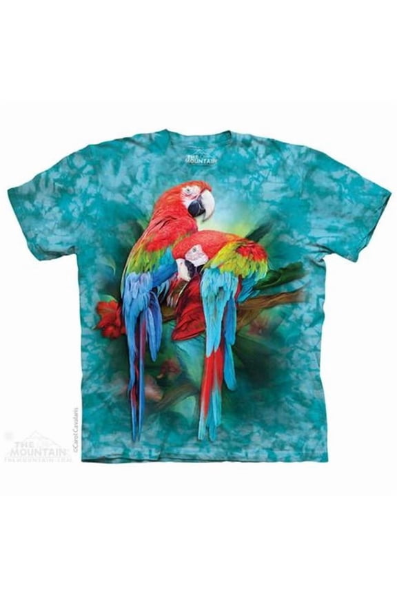 1040914 Macaw Mates Adult T-Shirt, Teal - 2XL