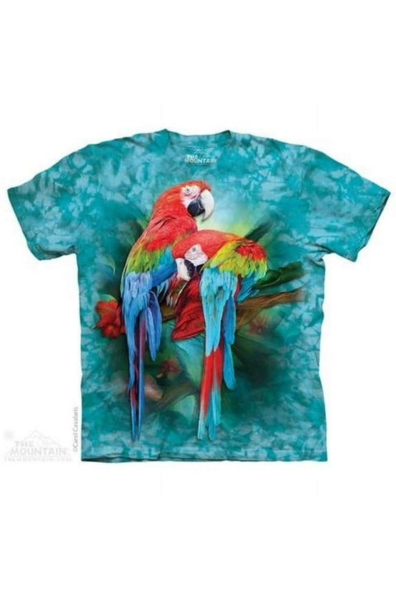 1040915 Macaw Mates Adult T-Shirt, Teal - 3XL