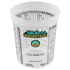 Mountain 4202 Disposable Quart Mixing Cup, 100 Count, Made in USA