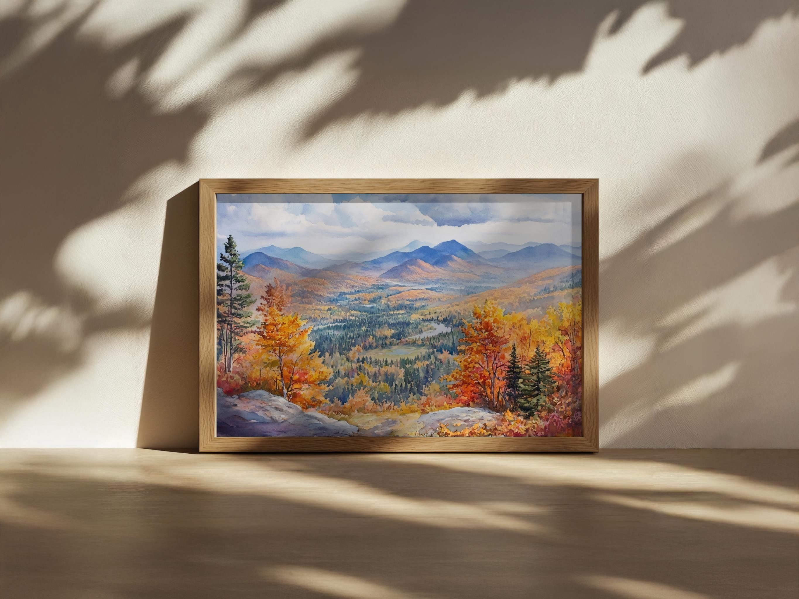 Mountain Adirondack Mountains Mount Marcy New York Autumn Fall Foliage ...