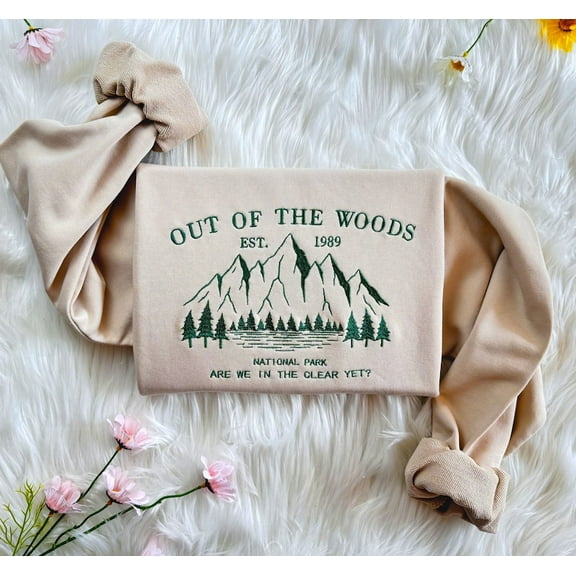 Mountain And Forest Embroidered Sweatshirt