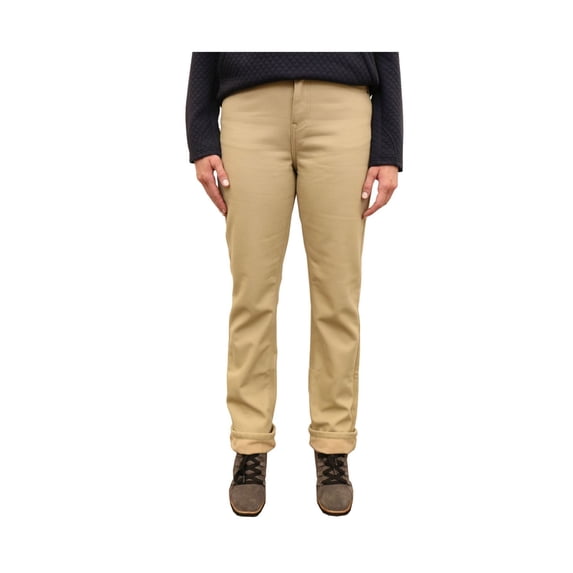 Mountain And Isles Womens Canvas Fleece Lined 5 Pocket Pants