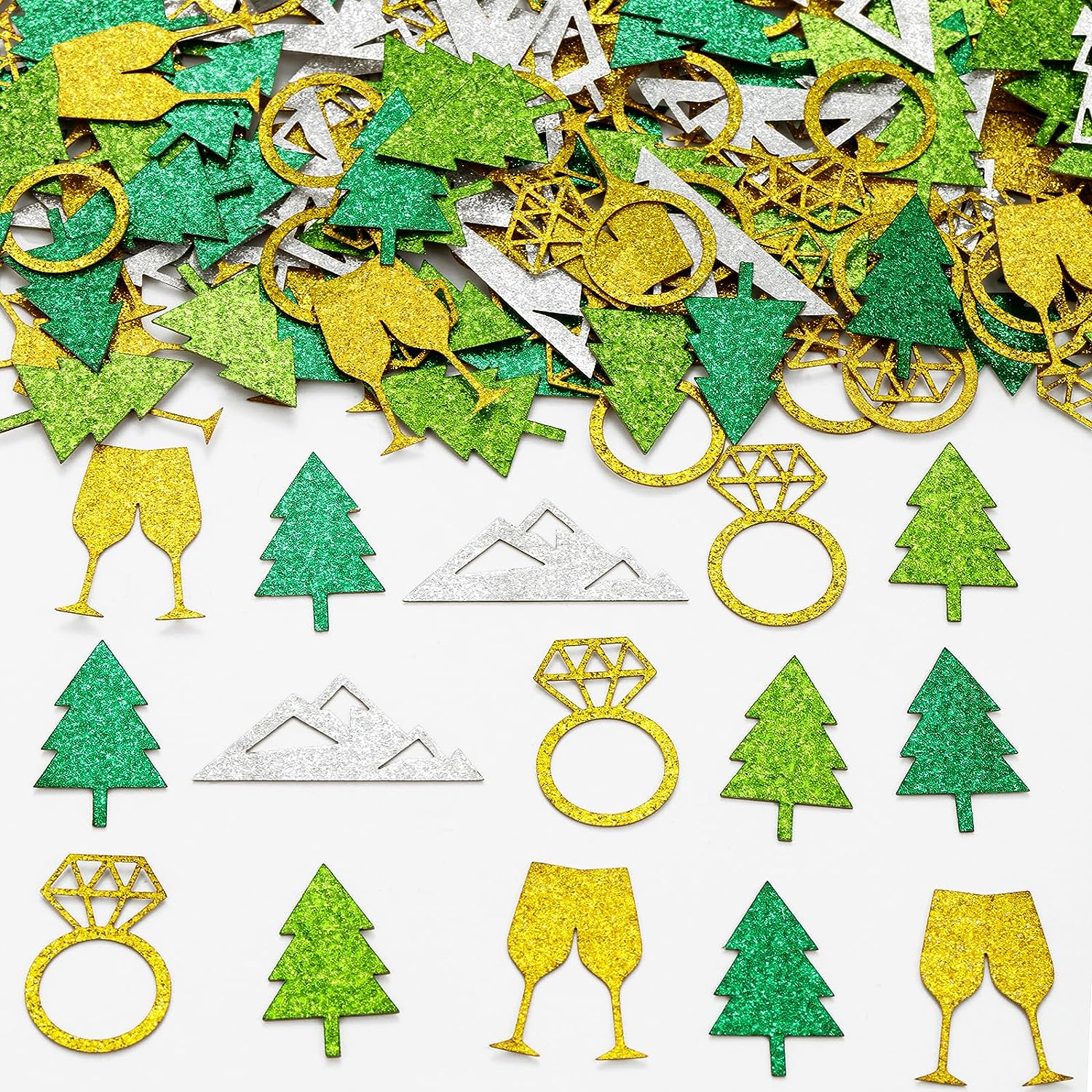 Mountain Bachelorette Party Decorations, Mountain Confetti Table Decorations, Hiking Camp