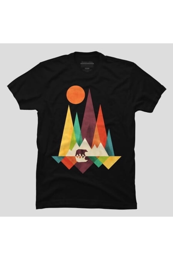 Mountain Bear Animal Nature Graphic, H28836 T-Shirt, for Men and Women, Up to Size 5XL