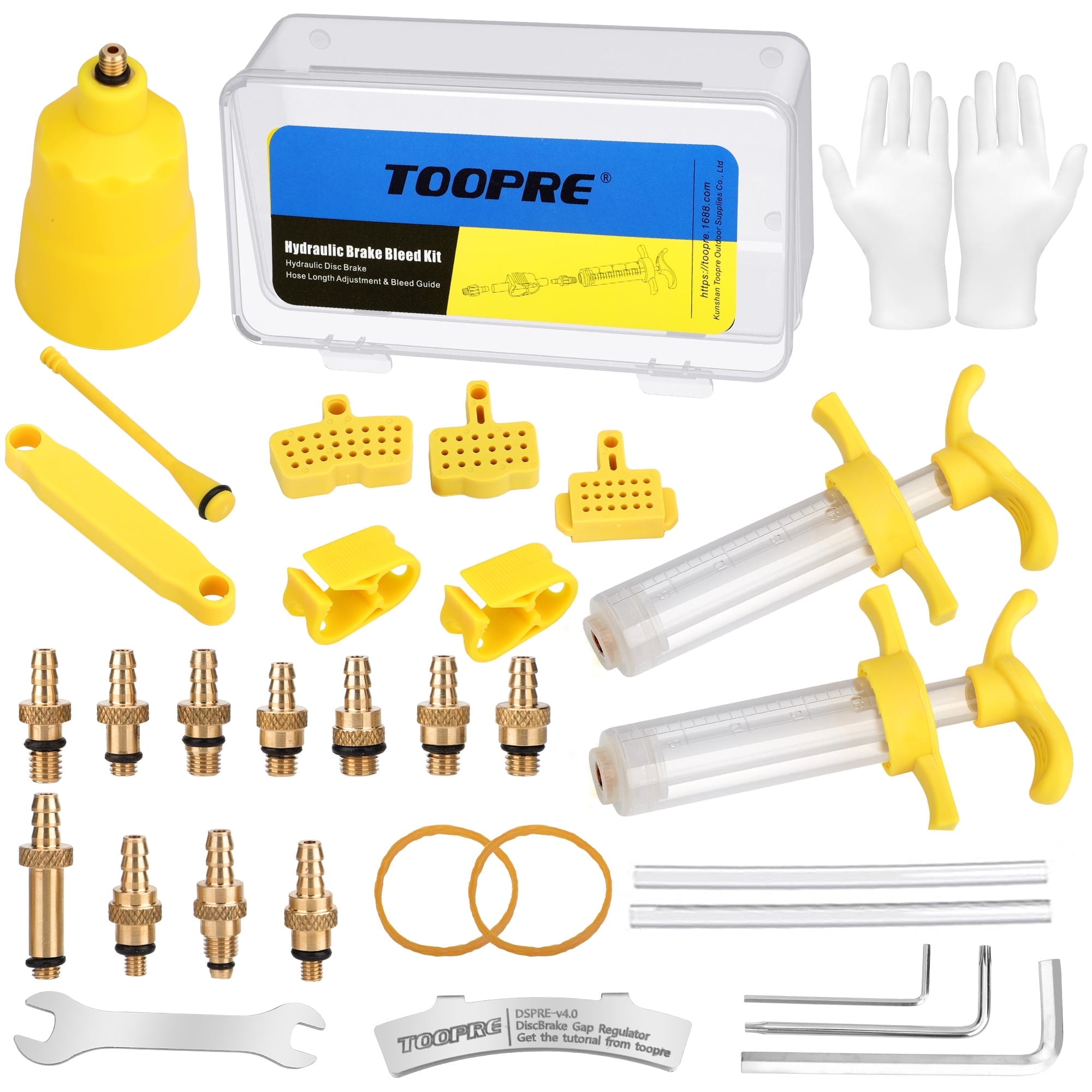 Mountain Bicycle Brake Bleed Kit, EEEkit Universal MTB Road Bike Hydraulic Disc Brake Funnel