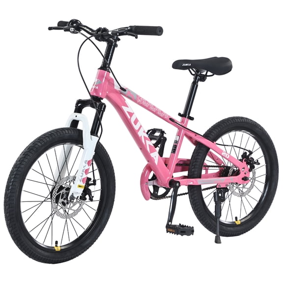 Mountain Bike, 20 Inch MTB, Multiple Colors, Steel Frame, Single Speed, with Suspension Fork, 220 lbs