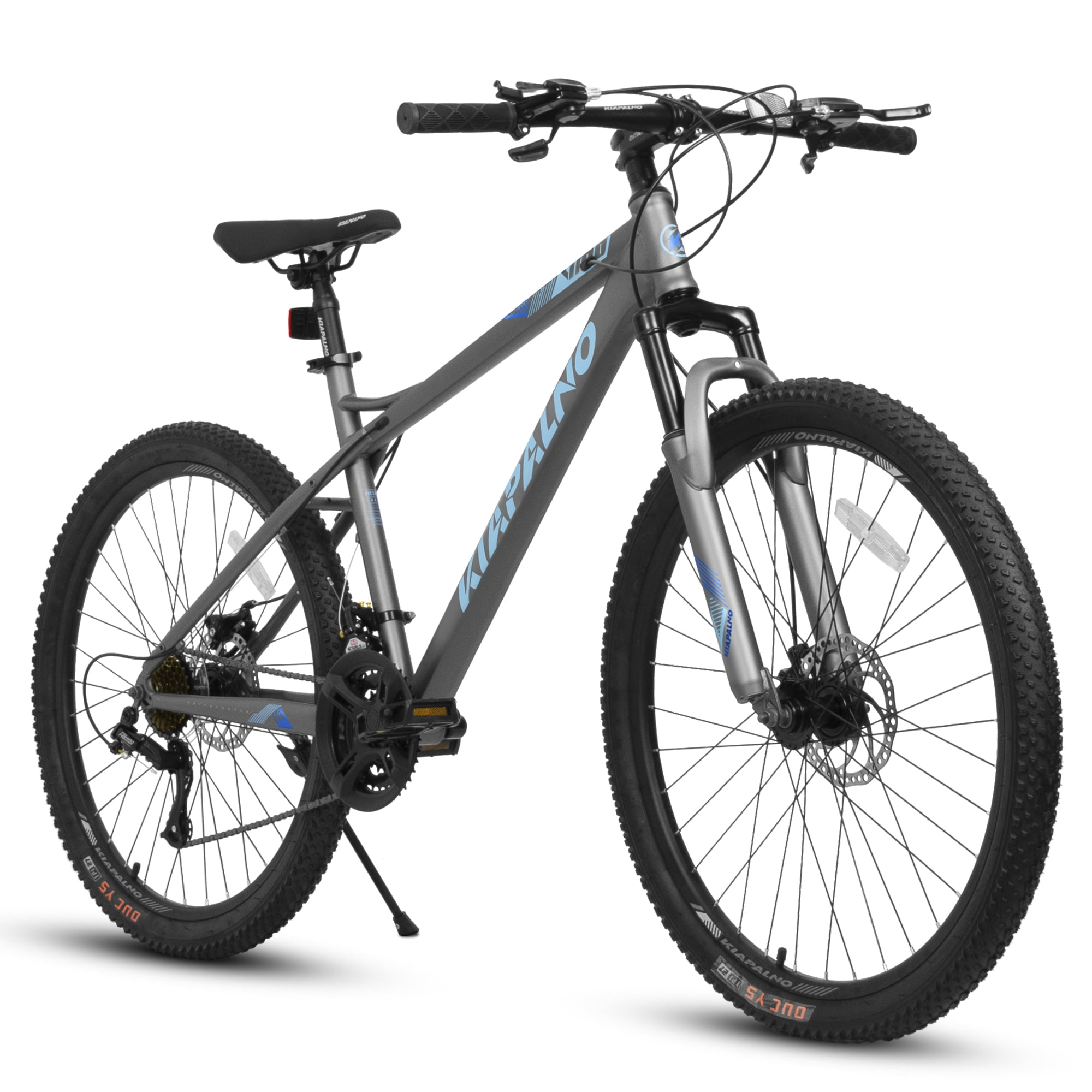Mountain Bike, 26Inch Bicycle Wheels, 21 Speed Gear System Mountain Bicycle, High Carbon Steel Frame, Front and Rear Mechanical Disc Brakes, Outdoor Cycling Bike for Adult Travel, Commuting
