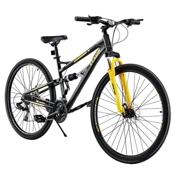 Mountain Bike, 29 inch MTB Bicycle with Full Dual Suspension, 24 Speeds Twist Shifting