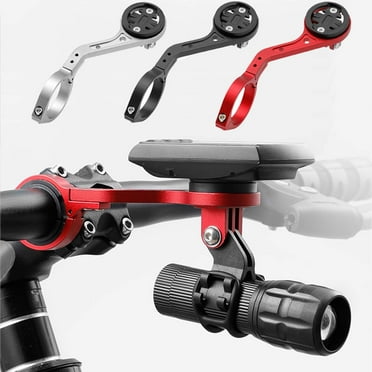 Mountain Bike Aluminum Yardstick Extension Bracket | CNC Lightweight Cycling Handlebar Mount | Fits 31.8mm 25.4mm Bars | Camera Flashlight Adapter | Includes 1 Rack