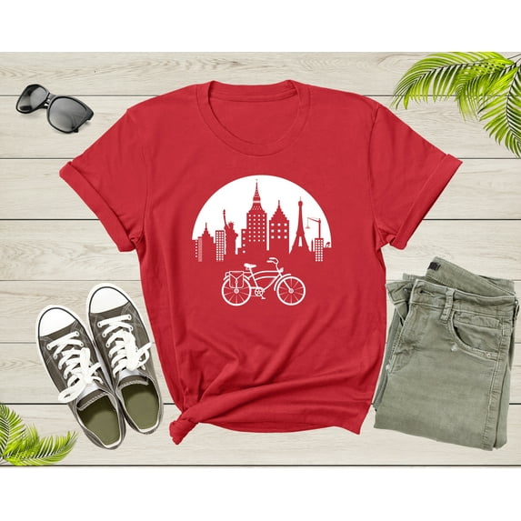 Mountain Bike Bicycle Lover Gift Idea Shirt Women Men Kids Boys Girls Bicycle Themed Tshirt Bike Lover Birthday Present Dad Mom T-shirt