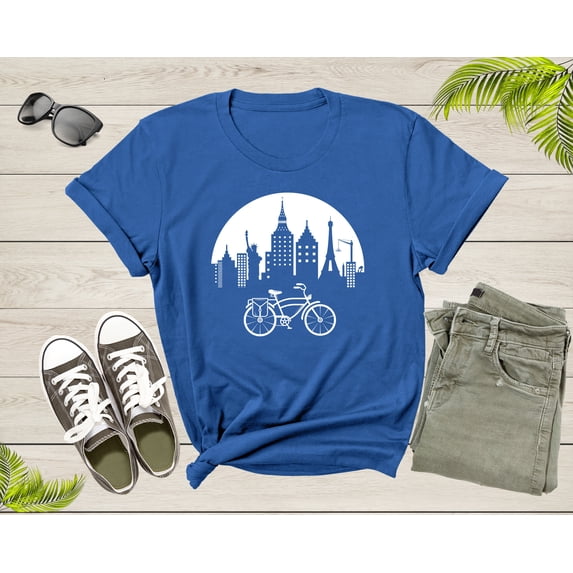 Mountain Bike Bicycle Lover Gift Idea Shirt Women Men Kids Boys Girls Bicycle Themed Tshirt Bike Lover Birthday Present Dad Mom T-shirt