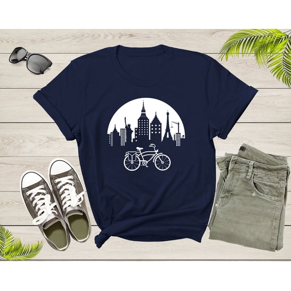 Mountain Bike Bicycle Lover Gift Idea Shirt Women Men Kids Boys Girls Bicycle Themed Tshirt Bike Lover Birthday Present Dad Mom T-shirt