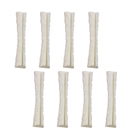 Mountain Bike Chain Protector, White 8 Pack, Foam Chain Guard Padding Covers for Mountain Bicycle Cycling, Prevent Chain Scratch Damage Keep Chain Clean for Off Road Trail Riding Enthusiasts
