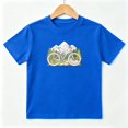 thumbnail image 1 of Mountain Bike Cycling Outdoor Boys Graphic Tees Kids T-Shirt 100% Cotton Short Sleeve Tops Ages 4-13Y, 1 of 5