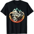 thumbnail image 1 of Mountain Bike Downhill Biker Vintage Men Boys MTB T-Shirt Black 4X-Large, 1 of 4