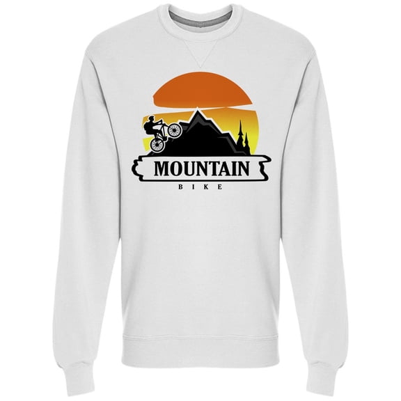 Mountain Bike Downhill Sunset Sweatshirt Men -Image by Shutterstock, Male Medium
