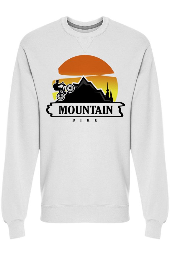 Mountain Bike Downhill Sunset Sweatshirt Men -Image by Shutterstock, Male Medium