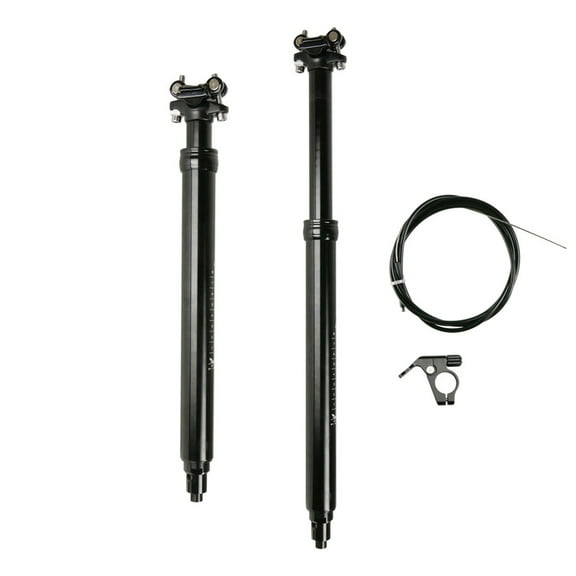 Mountain Bike Dropper Post 31.6mm Aluminum Hydraulic Lock 100-170mm Travel Remote-Controlled Dropper Seatpost For Mountain / Road Bike