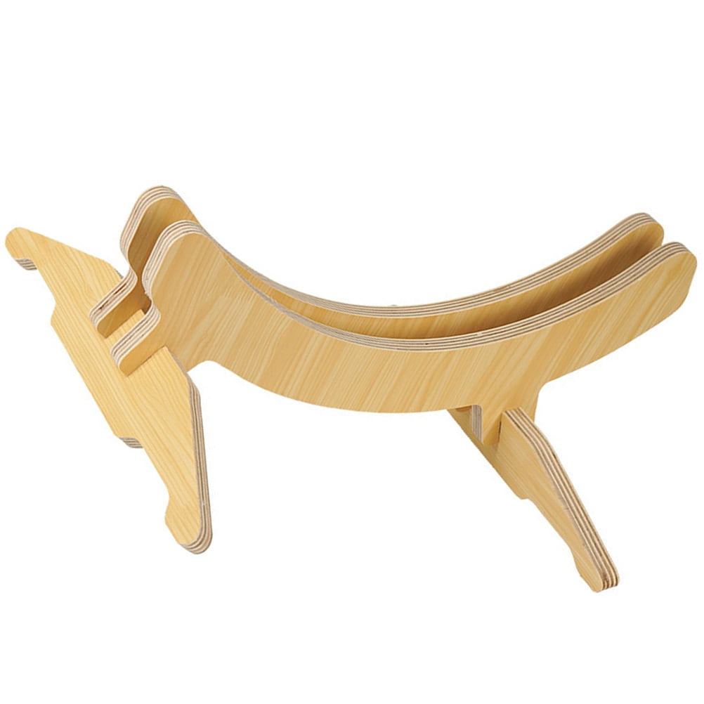 Wooden Bike Wheel Support Stand 1 Set Bike Rear Wheel Supporting Supply ...