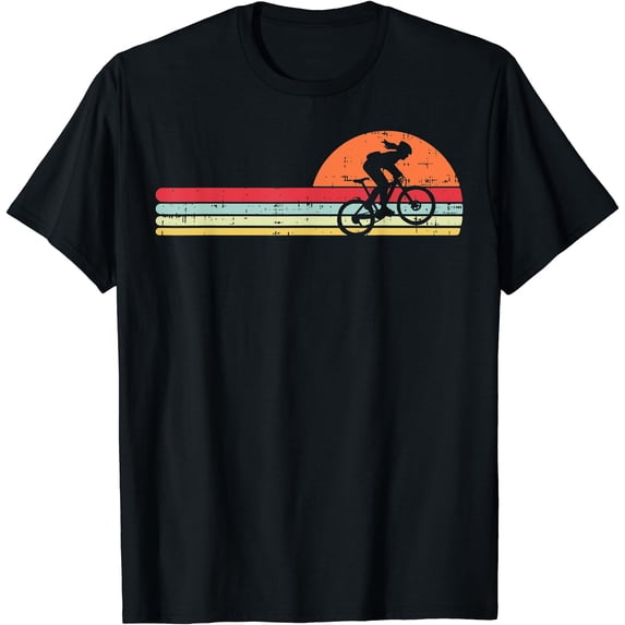 Mountain Bike Girl Retro Cycling Bicycle Rider T-Shirt - Walmart.com