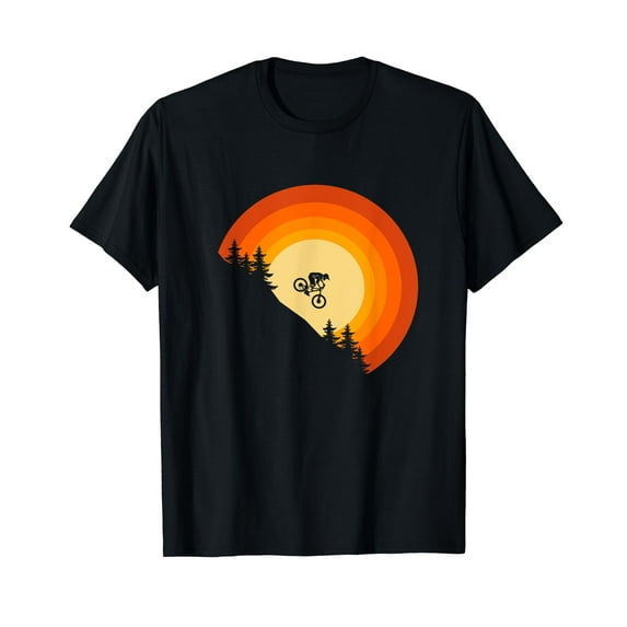 Mountain Bike Graphic T-Shirt Men Women Unisex Cycling Lover Tee Outdoor Adventure Gift