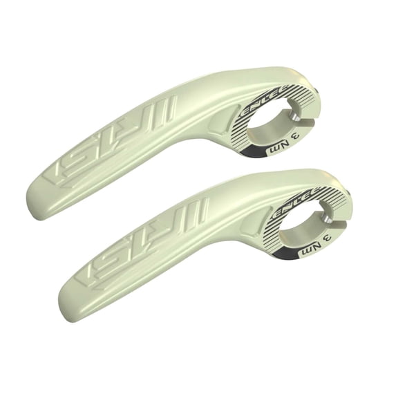 Mountain Bike Handlebar Ends Hand Grips 1 Pair Adjustable Angle Ergonomic Handle Bar Ends for Mountain Bike Accessories Replacement Milk Tea Gray