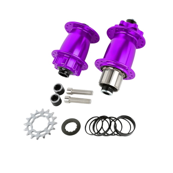 Mountain Bike Hubs Set 6 Pawl Freehub Alloy 4+2 Bearing 32H Spokes Hole Design