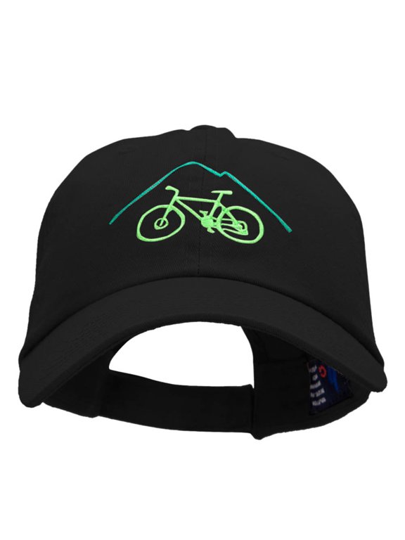 Mountain Bike Insignia Low Profile Dyed Cotton Twill Cap - Black OSFM