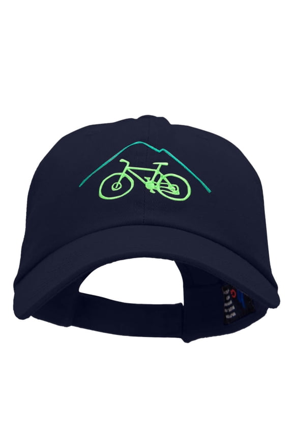 Mountain Bike Insignia Low Profile Dyed Cotton Twill Cap - Navy OSFM