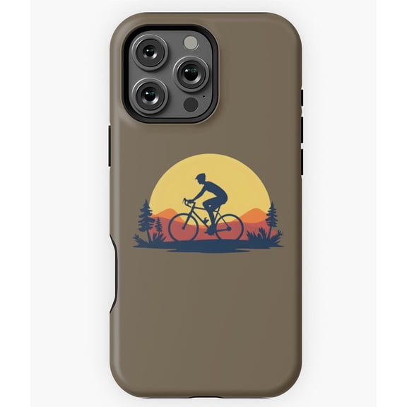 Mountain Bike MTB Biking Adventure Phone Case for iPhone 16 15 14 13 12 11 Pro Max - Trendy Everyday Phone M97