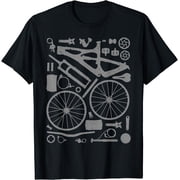Mountain Bike Parts Mtb Bicycle Cycling Downhill Biker T-Shirt