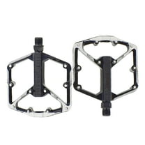 Mountain Bike Pedals, 3 Sealed Bearings, Aluminium Alloy Mountain Bike Pedals, Featuring 20 Anti-slip Pins, CNC Flat Bike Pedals 2Pcs