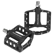 Mountain Bike Pedals - Alloy Cycling Pedals - 9/16" Spindle - Lightweight for BMX MTB Bike, Black
