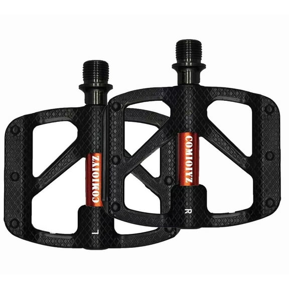 Mountain Bike Pedals MTB Pedals Bicycle Flat Pedals Aluminum 9/16" Sealed Bearing Non-Slip Pedal for Road Mountain BMX MTB Bike