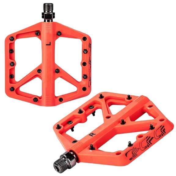 Mountain Bike Pedals, Nonslip Wide Platform Nylon Bicycles Pedals with 9/16Inch Sealed Bearing Suitable for Road Cycling