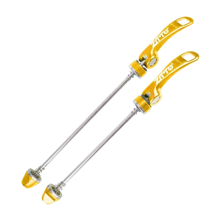Mountain Bike Quick Release Wheel Front Rear Skewers Set Golden