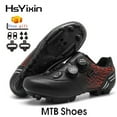 Mountain Bike Shoes Men's Nonslip Road Bike Cycling Shoes with SPDSL