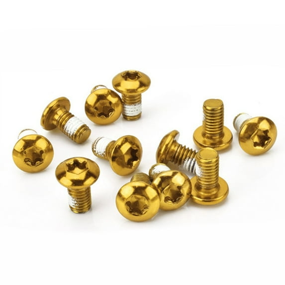 Mountain Bike Stainless Disc Brake For ROTOR Bolts(12 Pack) M5 x 9mm T25 Torx