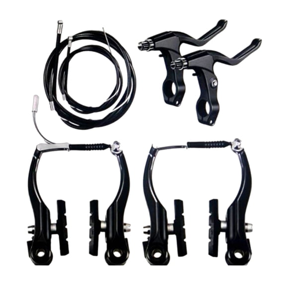 Mountain Bike V Brake Front Rear Caliper Set Include Brakes Levers Calipers Bicycles Brake Set Easy Installation